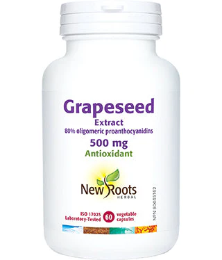 New Roots Herbal - Grapeseed Extract 500mg, 60 CAPS