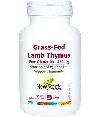New Roots Herbal - Grass-Fed Lamb Thymus, 30 Tablets