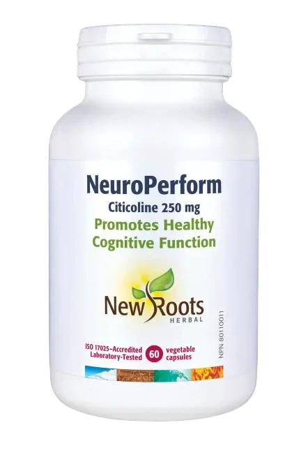 New Roots Herbal - NeuroPerform Citocholine 250 mg, 60 Capsules