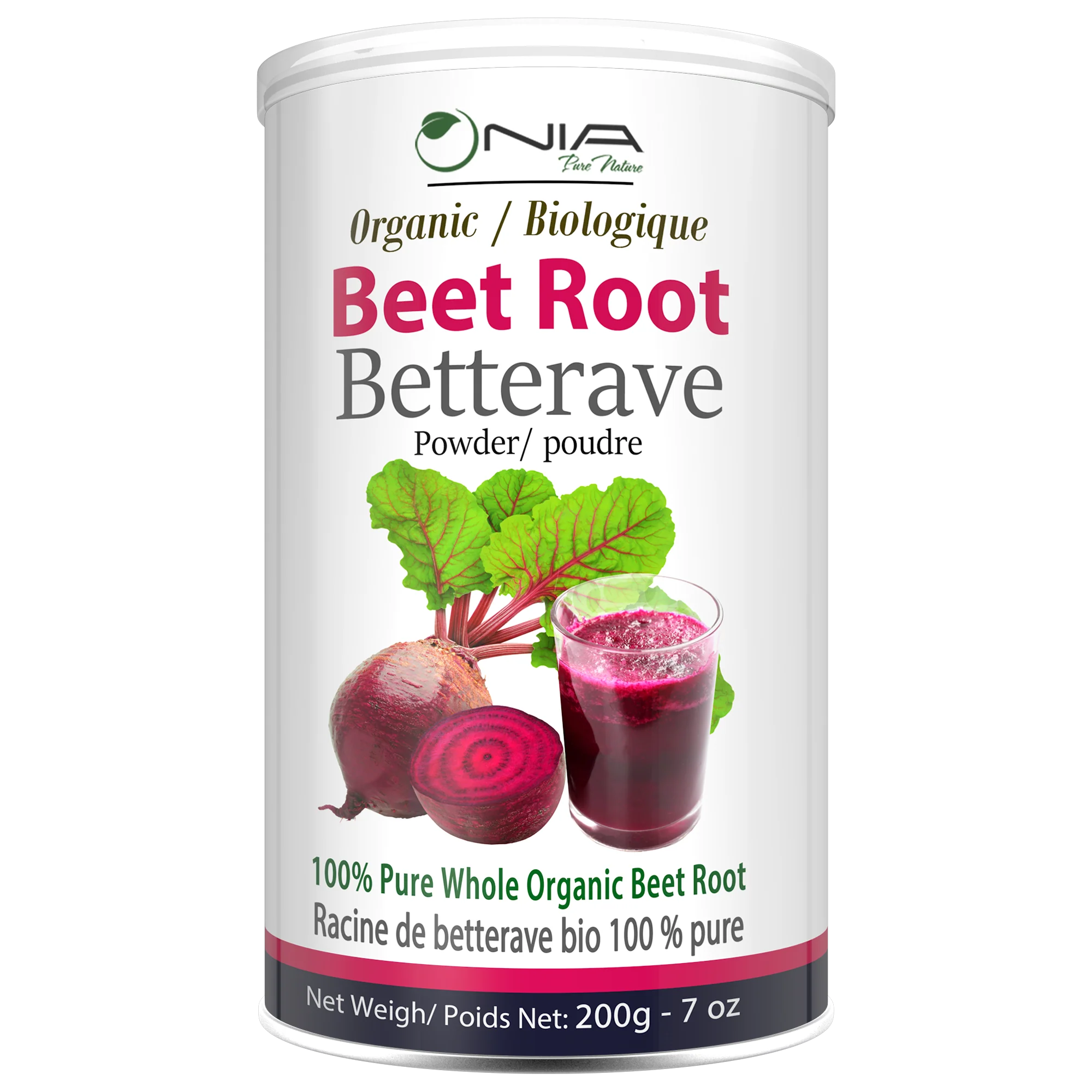 Nia Pure Nature - Organic Beetroot Powder, 200 g