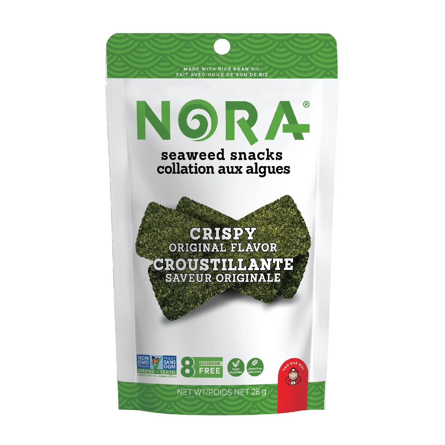 Nora Seaweed - Crispy Seaweed Original, 28 g