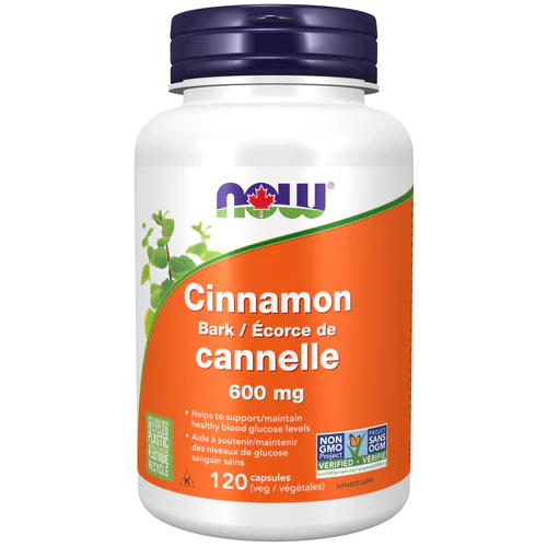 NOW - Cinnamon 600 mg, 120 Count