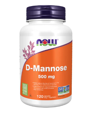 NOW - D-Mannose 500 mg, 120 Vcap