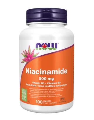 NOW - Niacinamide 500 mg, 100 Vcaps