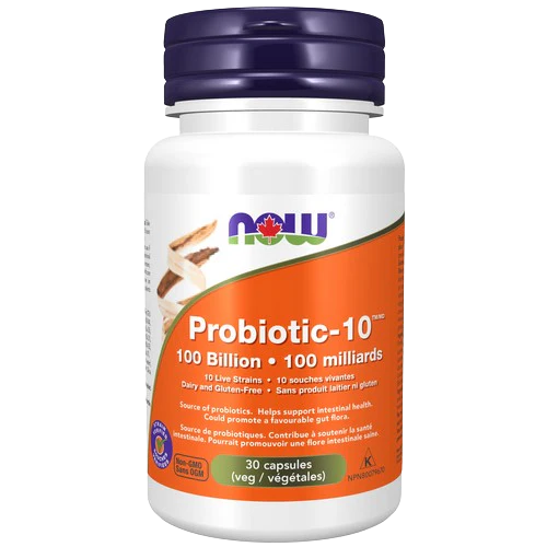 NOW - Probiotic-10 100 Billion, 30 Vcaps