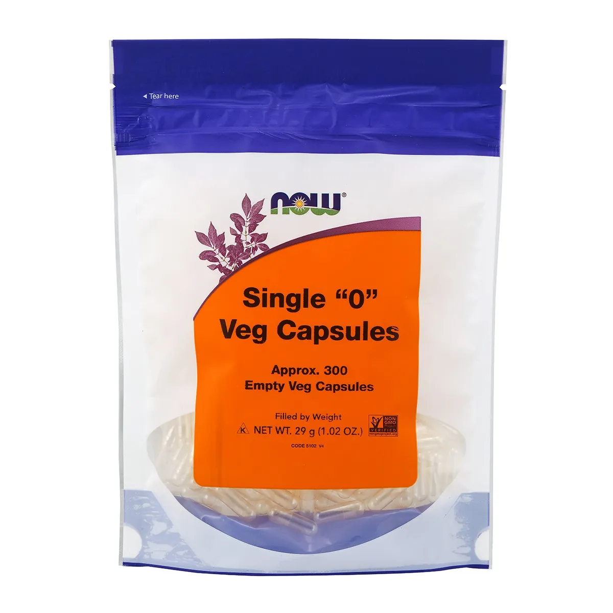 NOW - Vcaps '0' Veg Non-gelatin