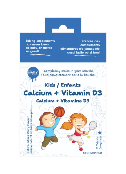 Nutrameltz - Kids Calcium + Vitamin D3, 15 Tablets