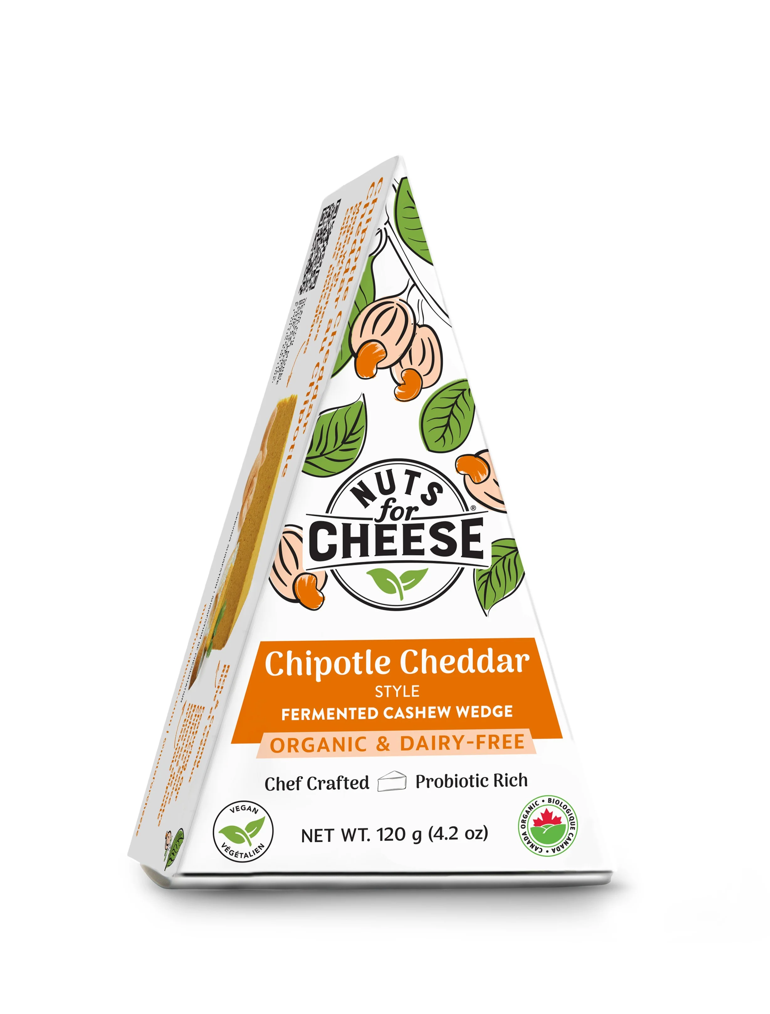 Nuts for Cheese - Chipotle "Cheddar" Flavoured Wedge, 120 g