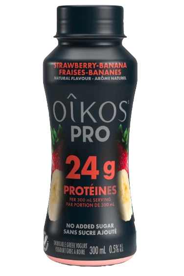 Oikos - Pro Yogurt Drink - Strawberry Banana, 300 mL