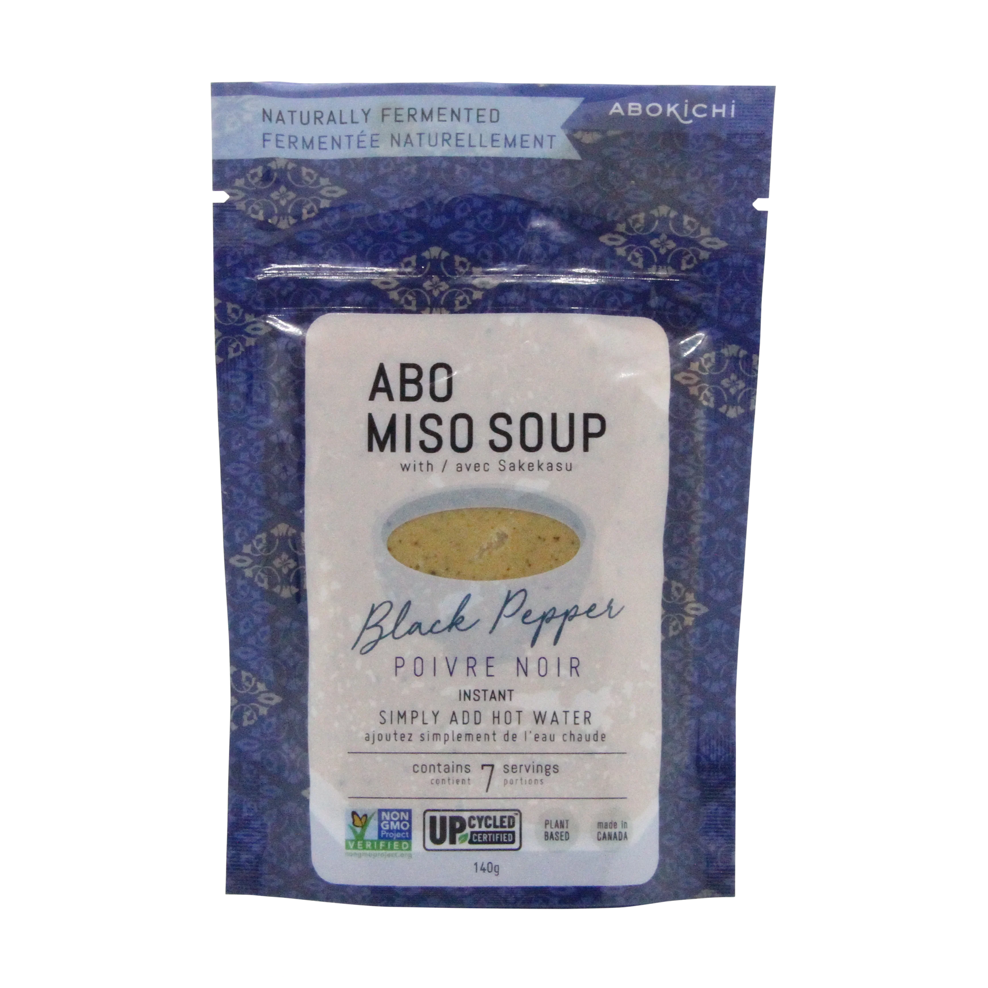 Abokichi - Miso Soup - Black Pepper, 140 g