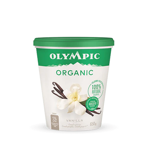 Olympic - Organic French Vanilla Yogurt, 650 g
