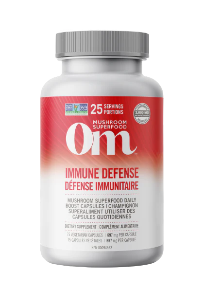 OM Mushroom - Immune Defense Mushrooms, 75 Caps