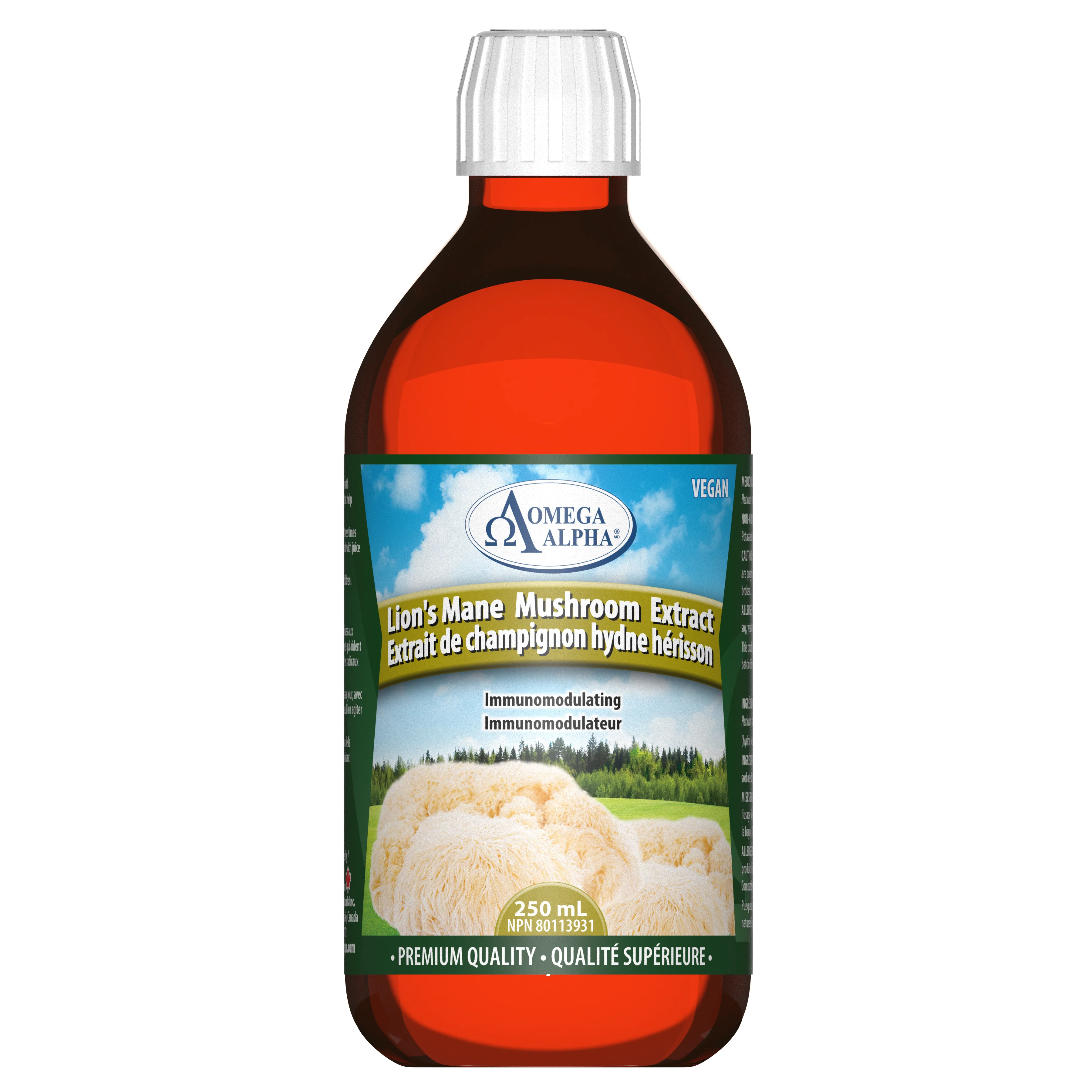 Omega Alpha - Lion's Mane Mushroom Extract, 250 mL