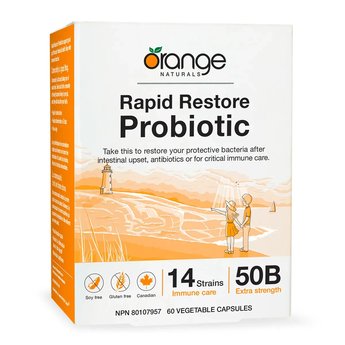 Orange Naturals - Rapid Restore Probiotic, 60 Vcaps