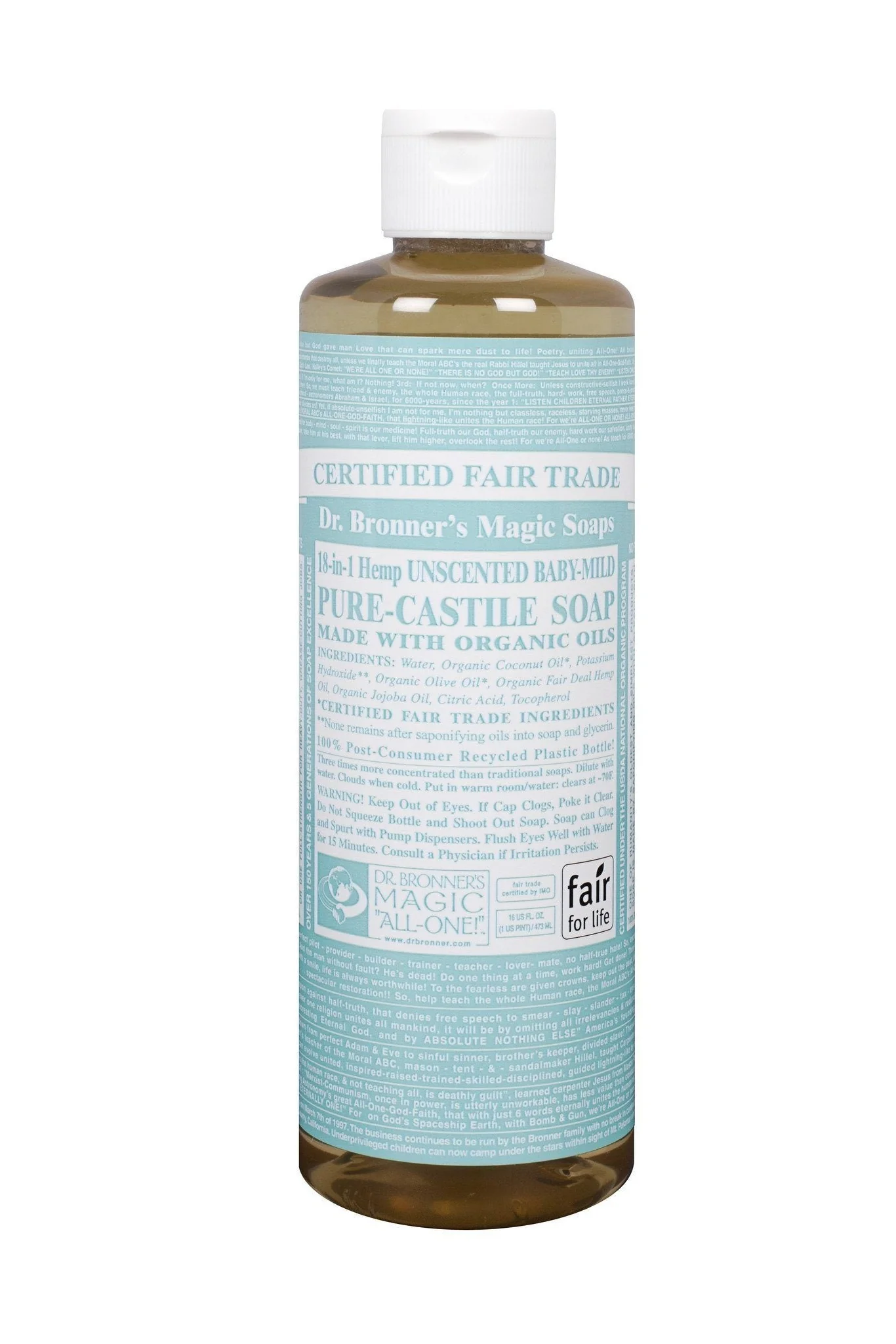 Dr. Bronner's - Organic Baby-Mild Castile Soap, 472g - Image 2