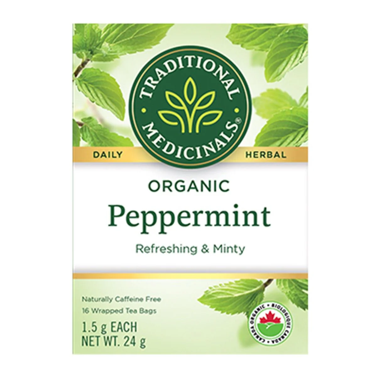 Traditional Medicinals - Organic Peppermint Tea, 16 Count