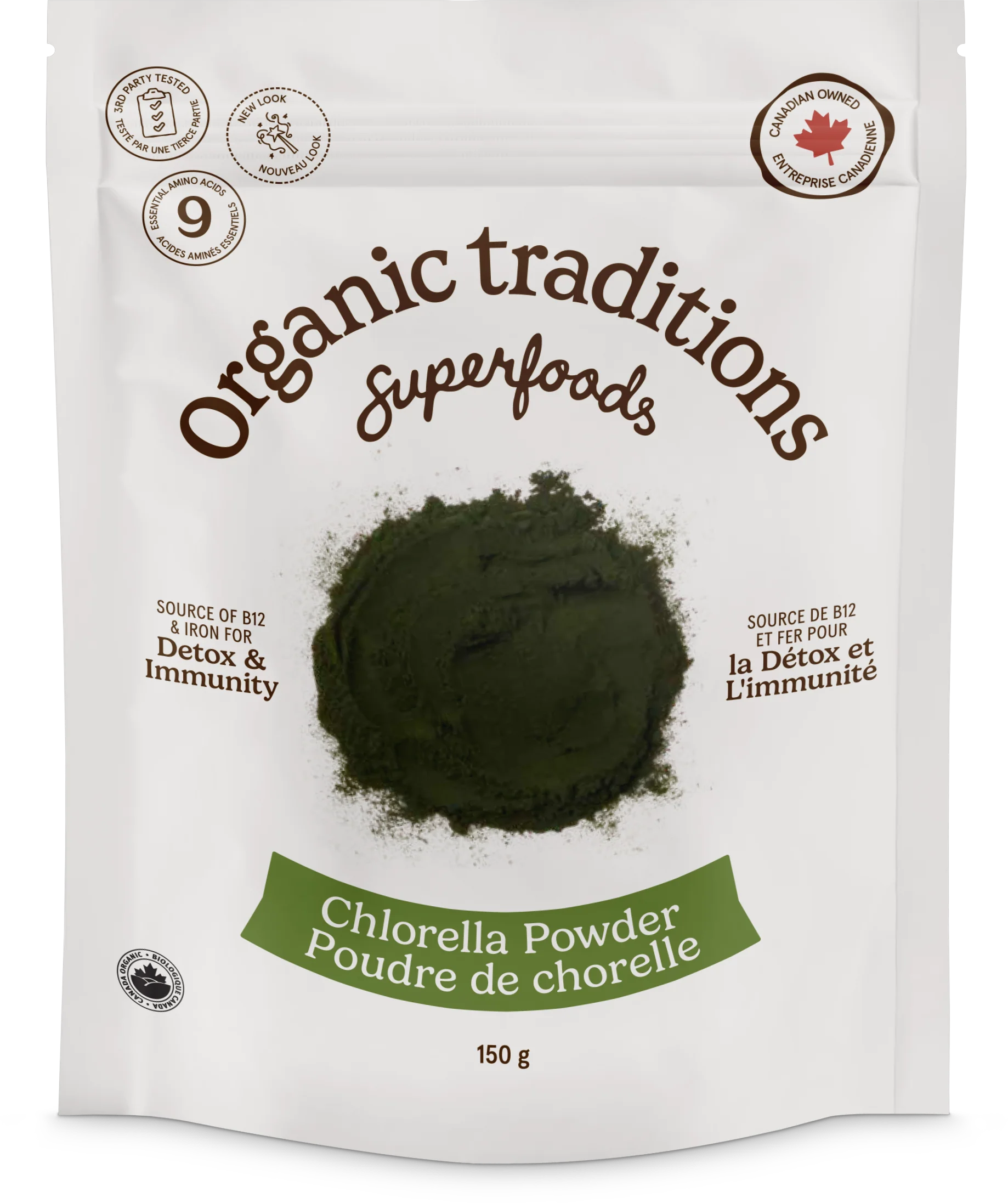 Organic Traditions - Chlorella Powder - 150 g