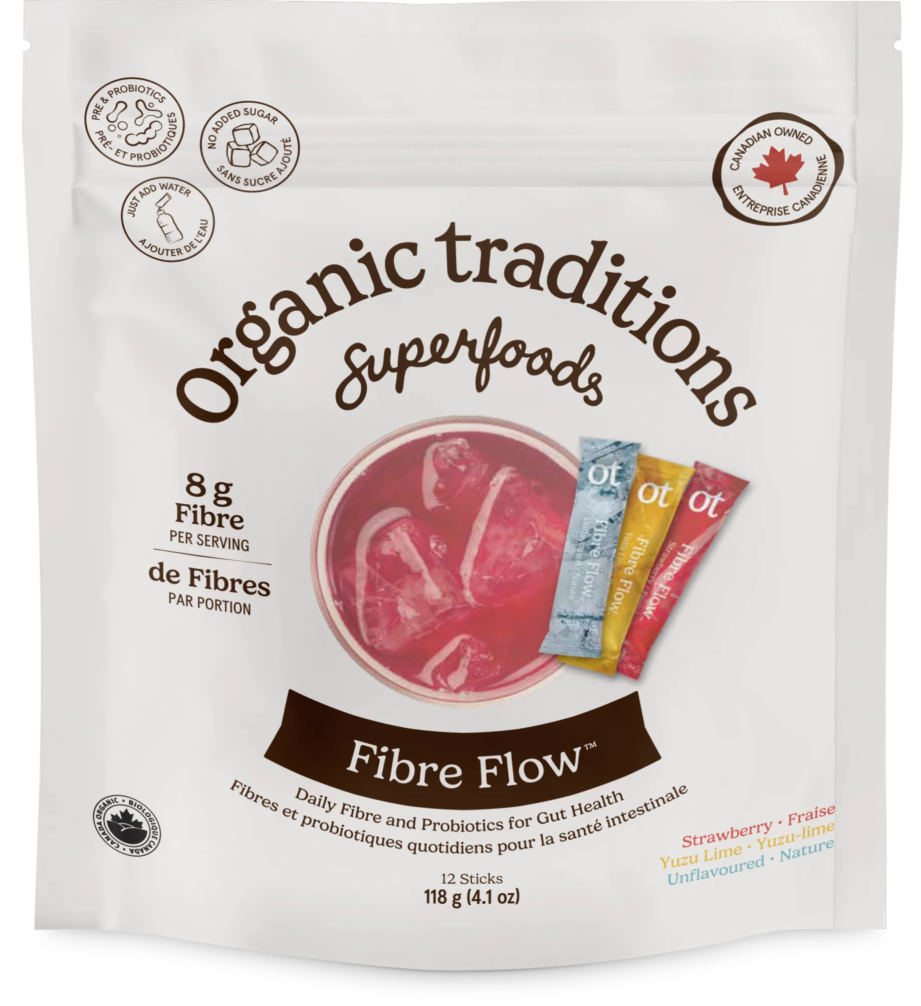 Organic Traditions - Fibre Flow Variety, 118 g
