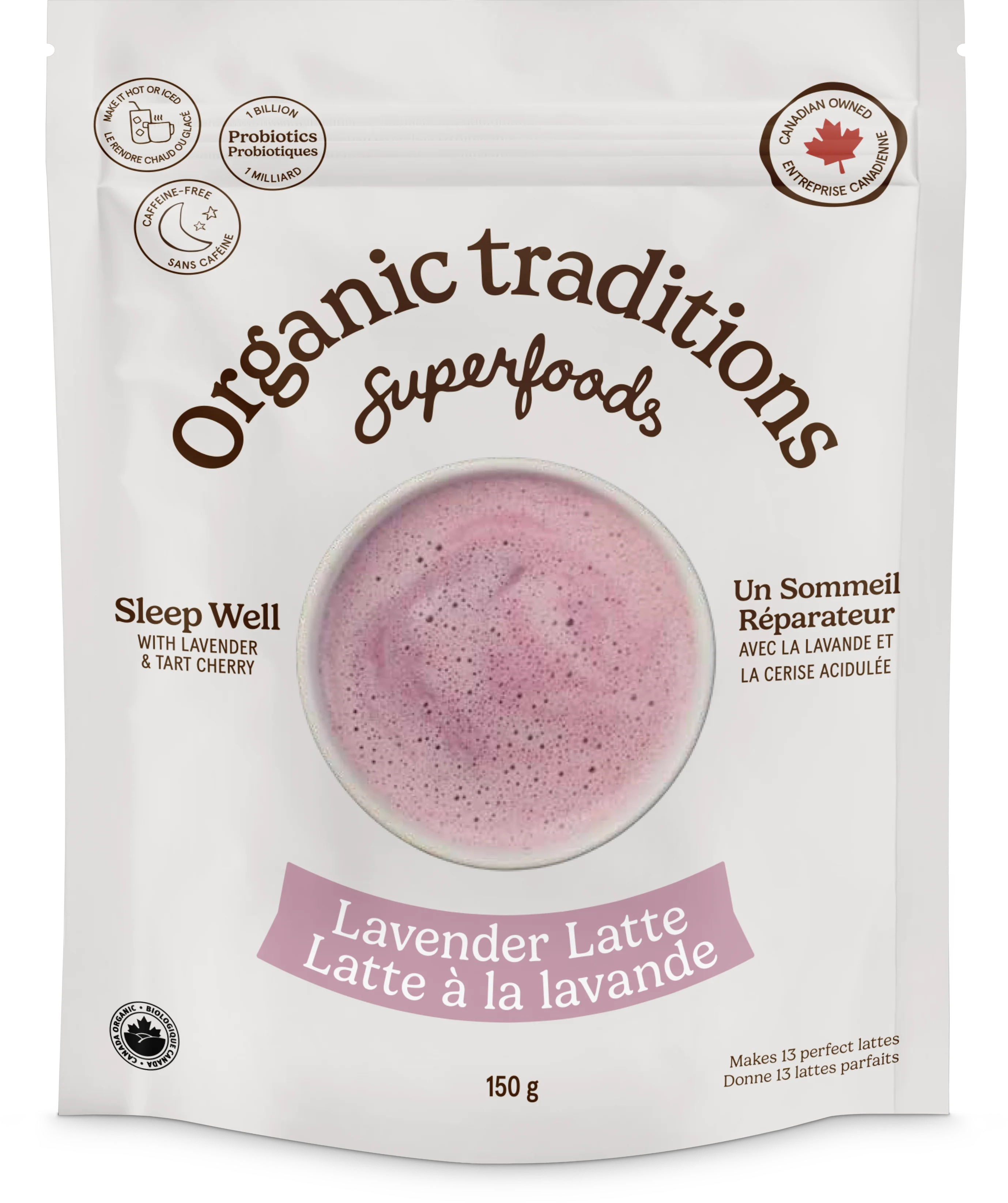 Organic Traditions - Lavender Dream Latte, 150 g