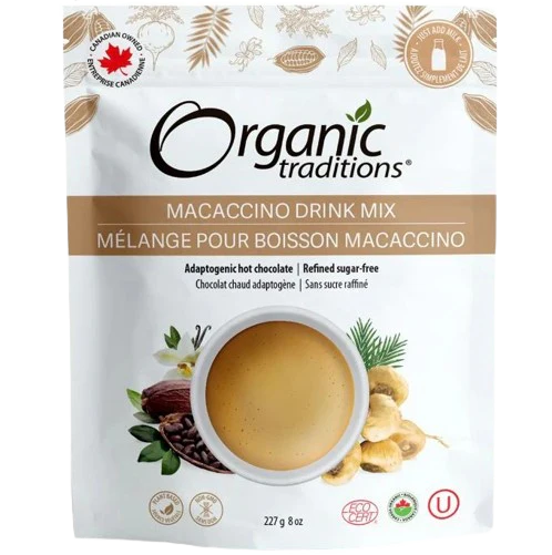 Organic Traditions - Macaccino Drink Mix, 227 g