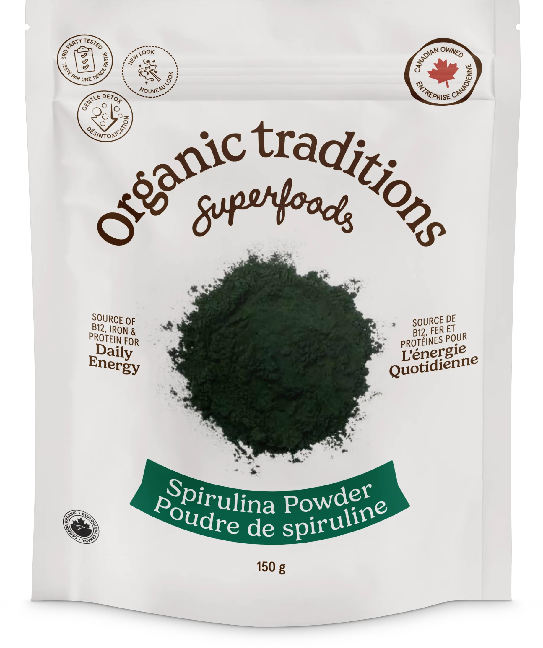 Organic Traditions - Spirulina Powder, 150 g