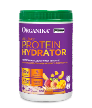 Organika - All Day Protein Hydrator - Peach Mango, 650 g