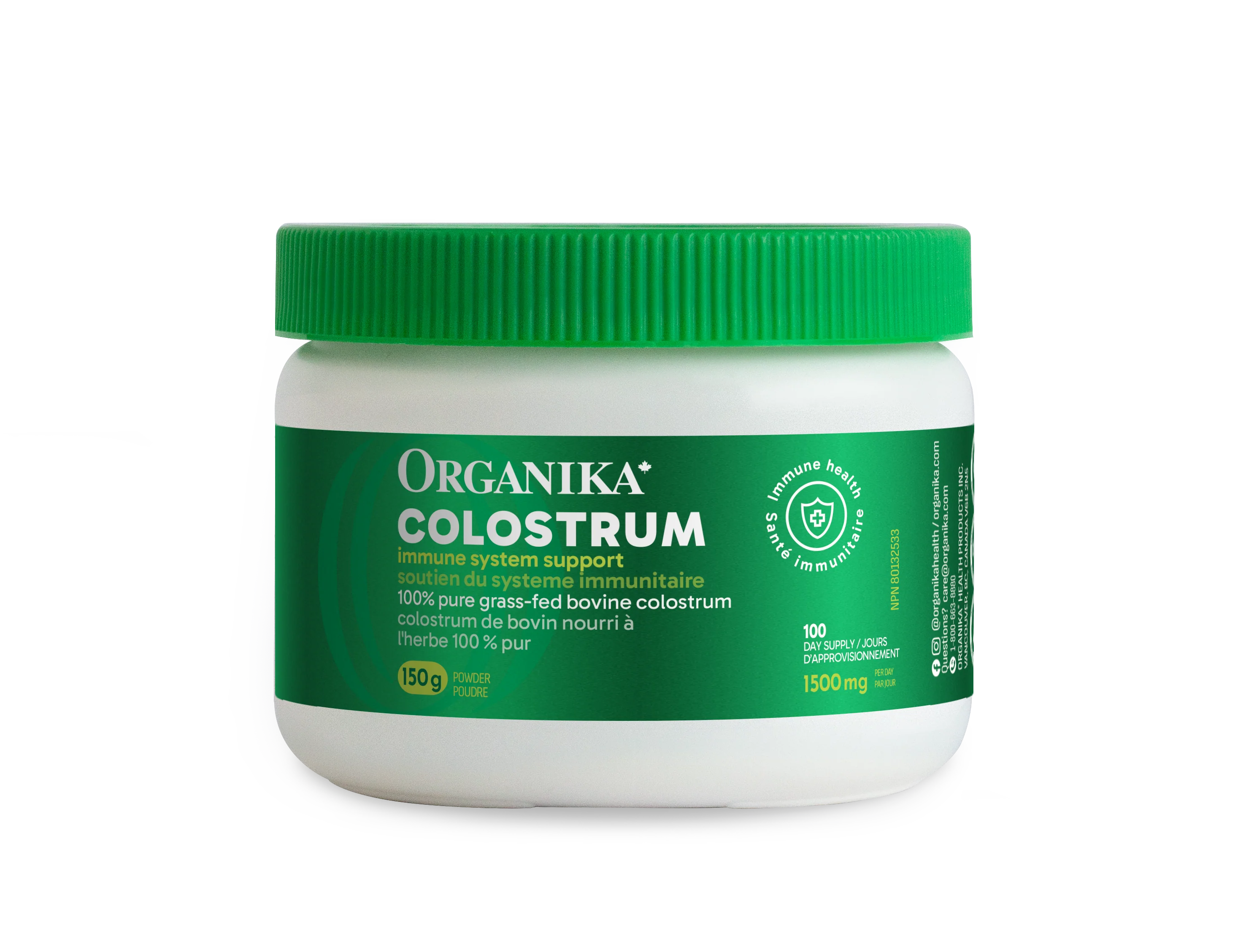 Organika - Colostrum Powder, 150 g