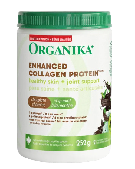 Organika - Enhanced Collagen Chocolate Mint, 252 g