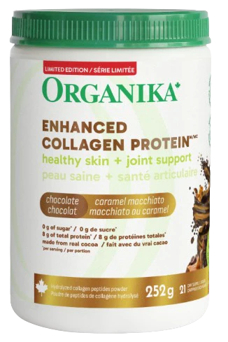 Organika - Enhanced Collagen Dark Chocolate Caramel, 252 g