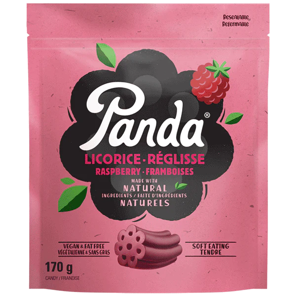 Panda - Raspberry Licorice Bag, 170 g