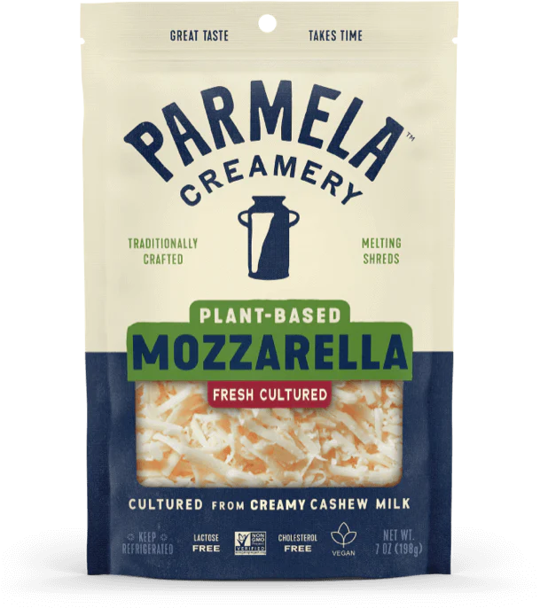 Parmela Creamery - Shredded Mozzarella Style, 198 g