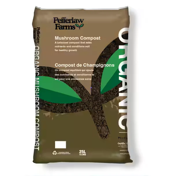 Pefferlaw Peat Products - Organic Mushroom Compost Mix, 25 L
