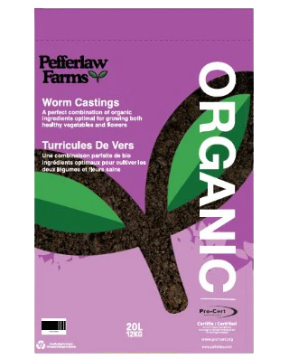 Pefferlaw Peat Products - Worm Casting Mix, 20 L