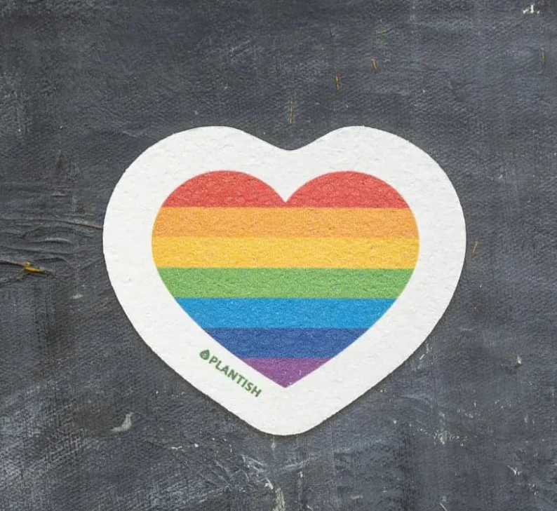 Plantish - Pride Pop-Up Sponge - Heart, Each