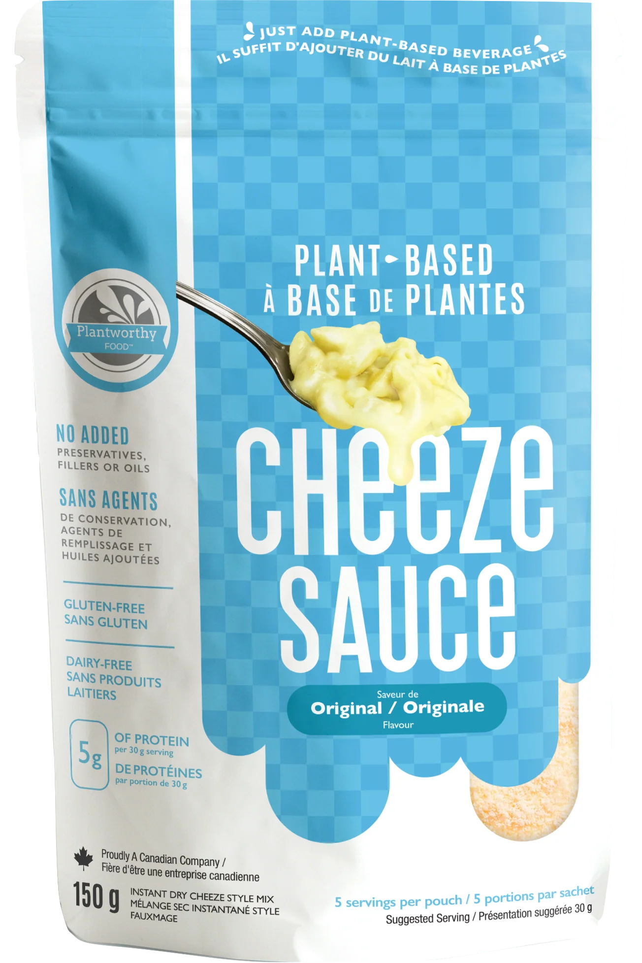 Plantworthy - Plant-Based Cheeze Sauce, Original Cheeze, 150 g