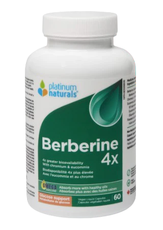 Platinum Naturals - Berberine 4x, 60 Vcaps