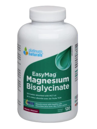 Platinum Naturals - EasyMag Magnesium Bisglycinate 100 mg, 120 Softgels