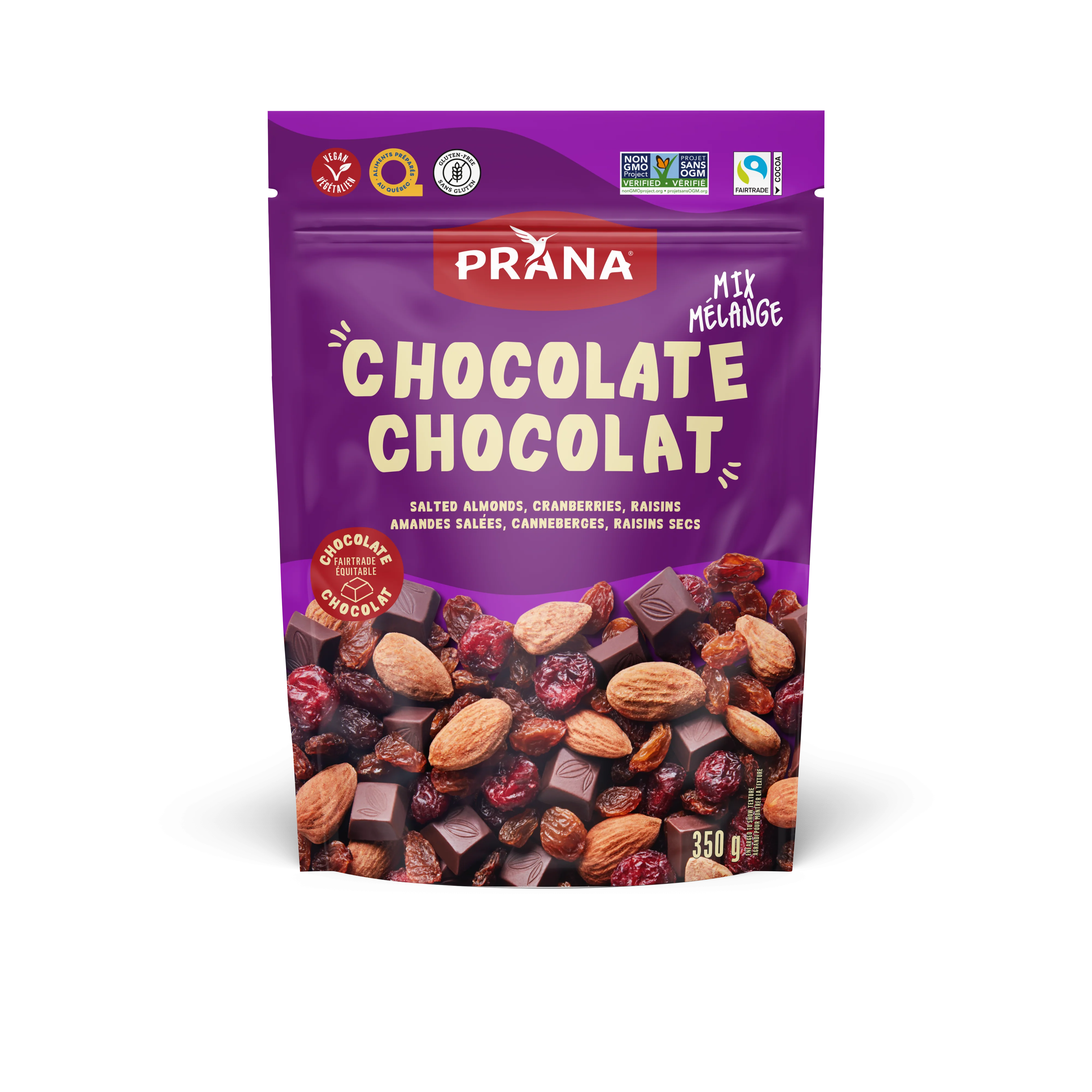 Prana - Chocolate - Fruit & Almond Mix, 350 g