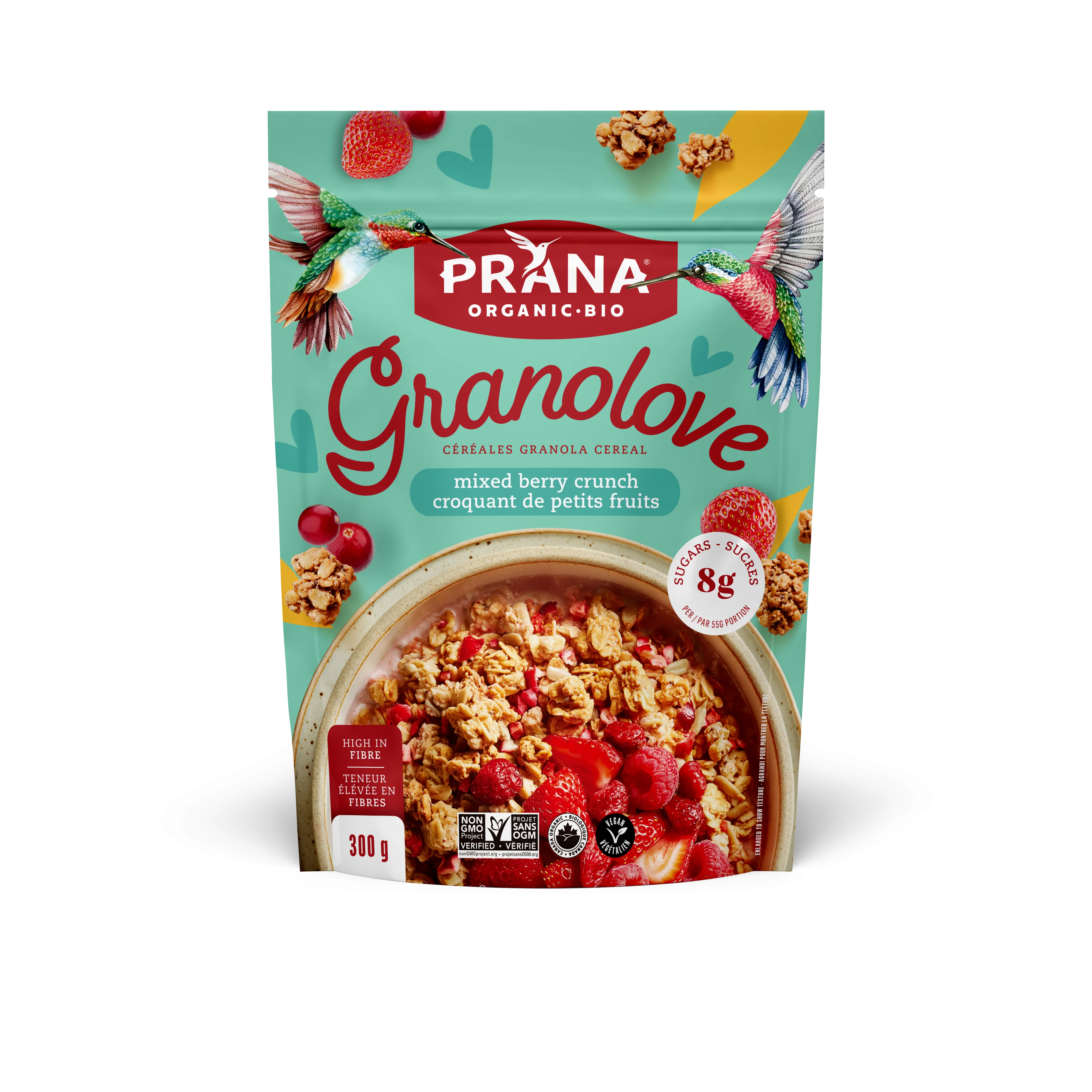Prana - Granolove - Mixed Berries Crunch, 300 g
