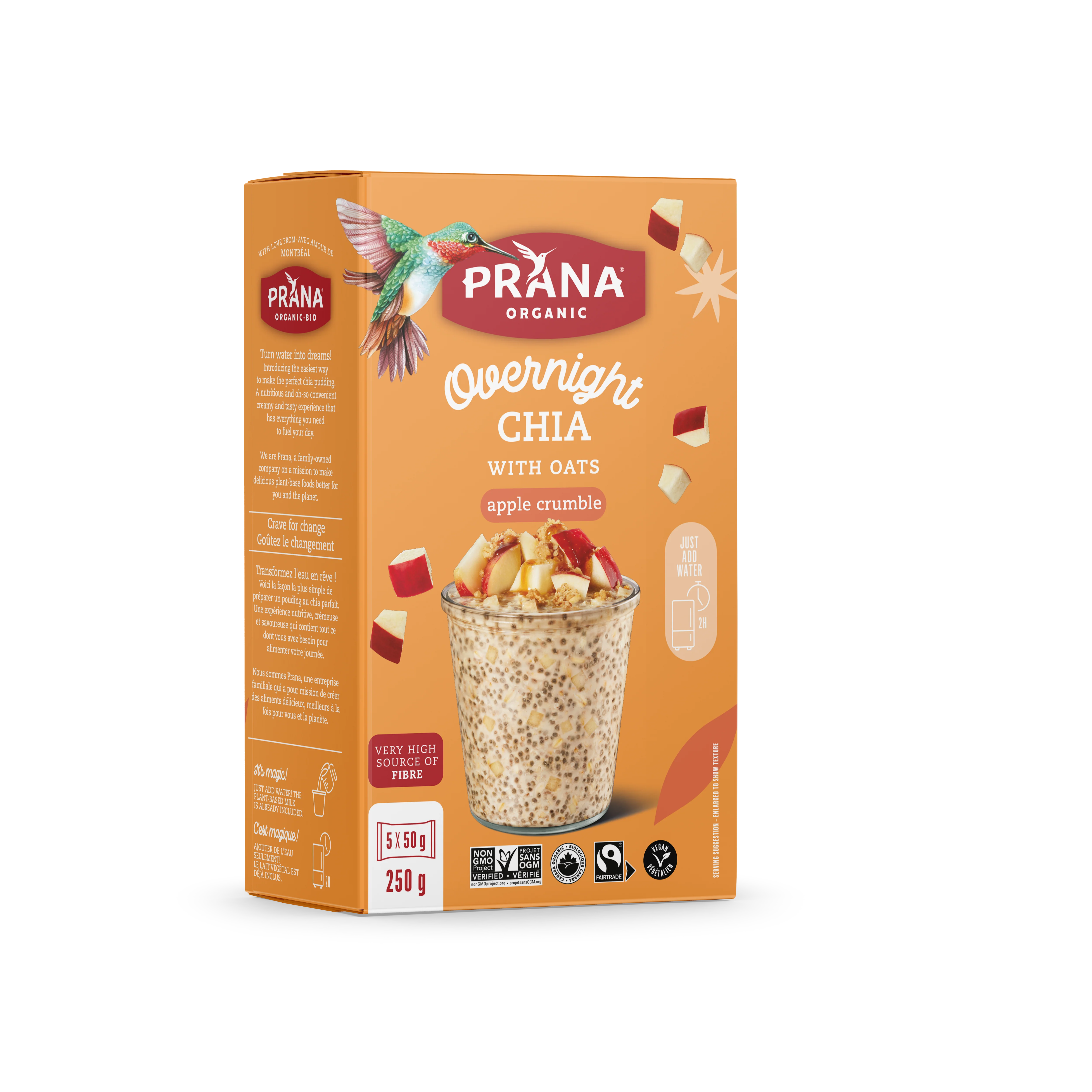 Prana - Overnight Chia - Apple Crumble, 250 g