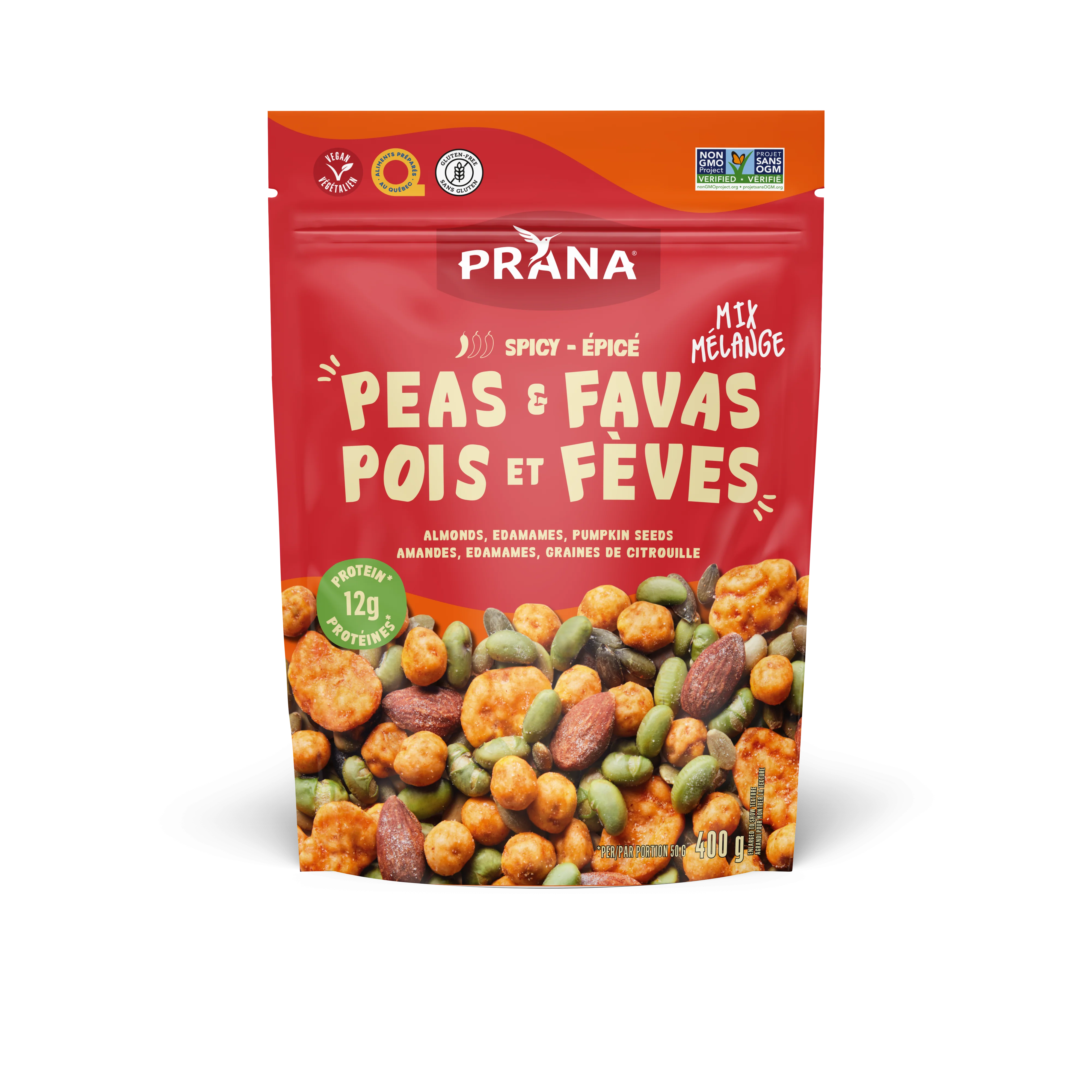 Prana - Peas & Favas - Spicy Mix, 400 g