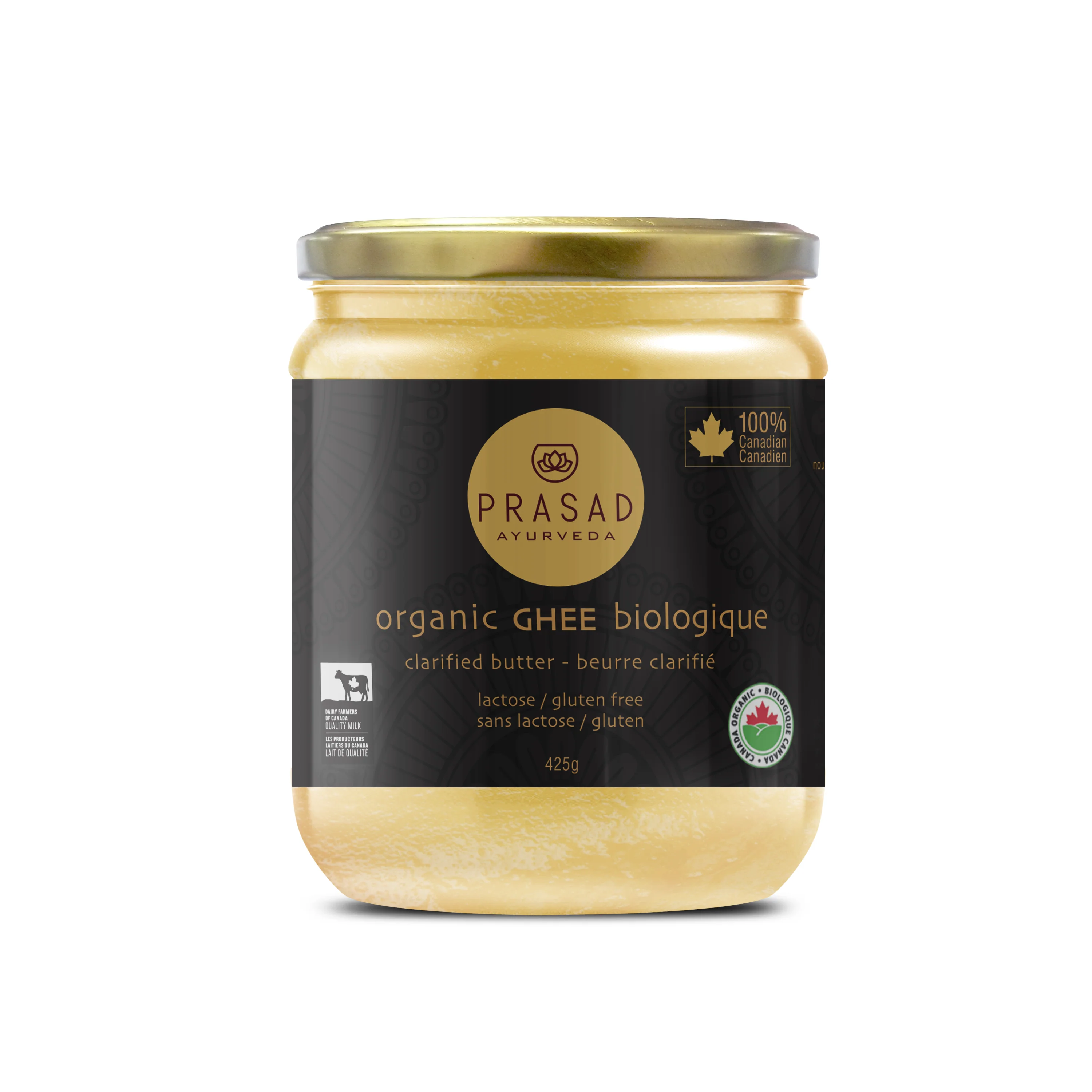 Prasad Ayurveda - Organic Ghee Clarified Butter, 425 g