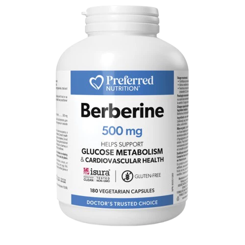 Preferred Nutrition - Berberine 500 mg, 180 Vcaps