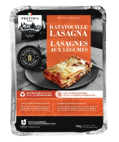 Pretto's Pasta - Gluten Free Ratatouille Lasagna, 750 g