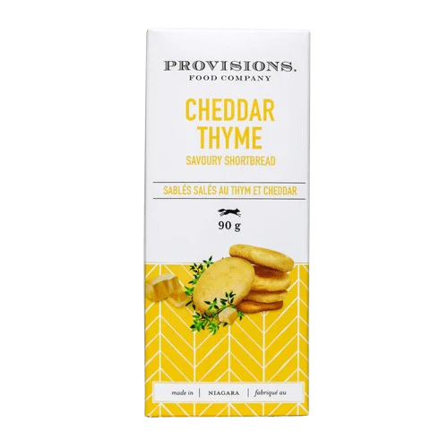 Provisions Food Company - Cheddar Thyme Shortbread, 90 g