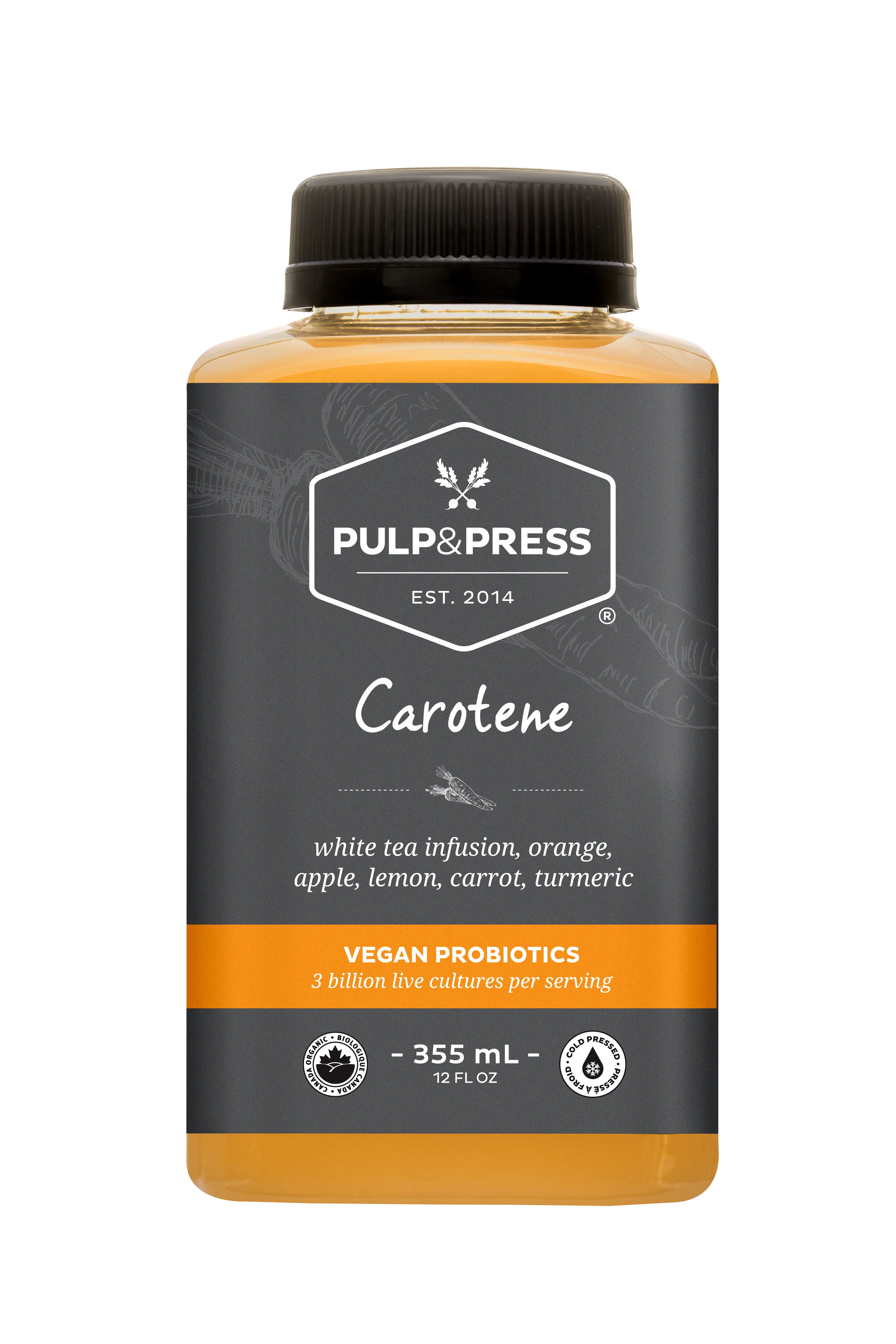 Pulp & Press - Carotene Probiotic, 355 mL