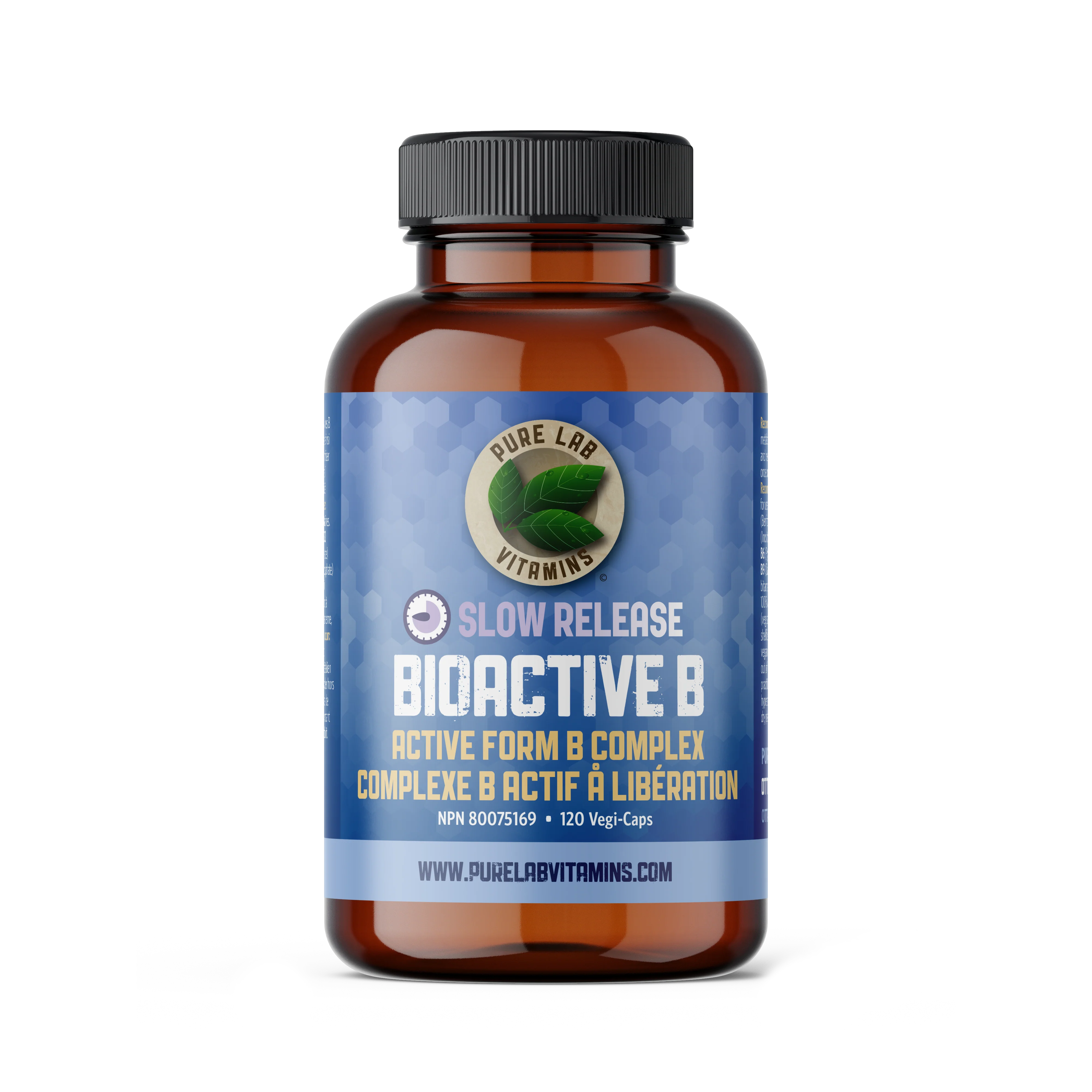 Pure Lab Vitamins - B complex slow release, 120caps