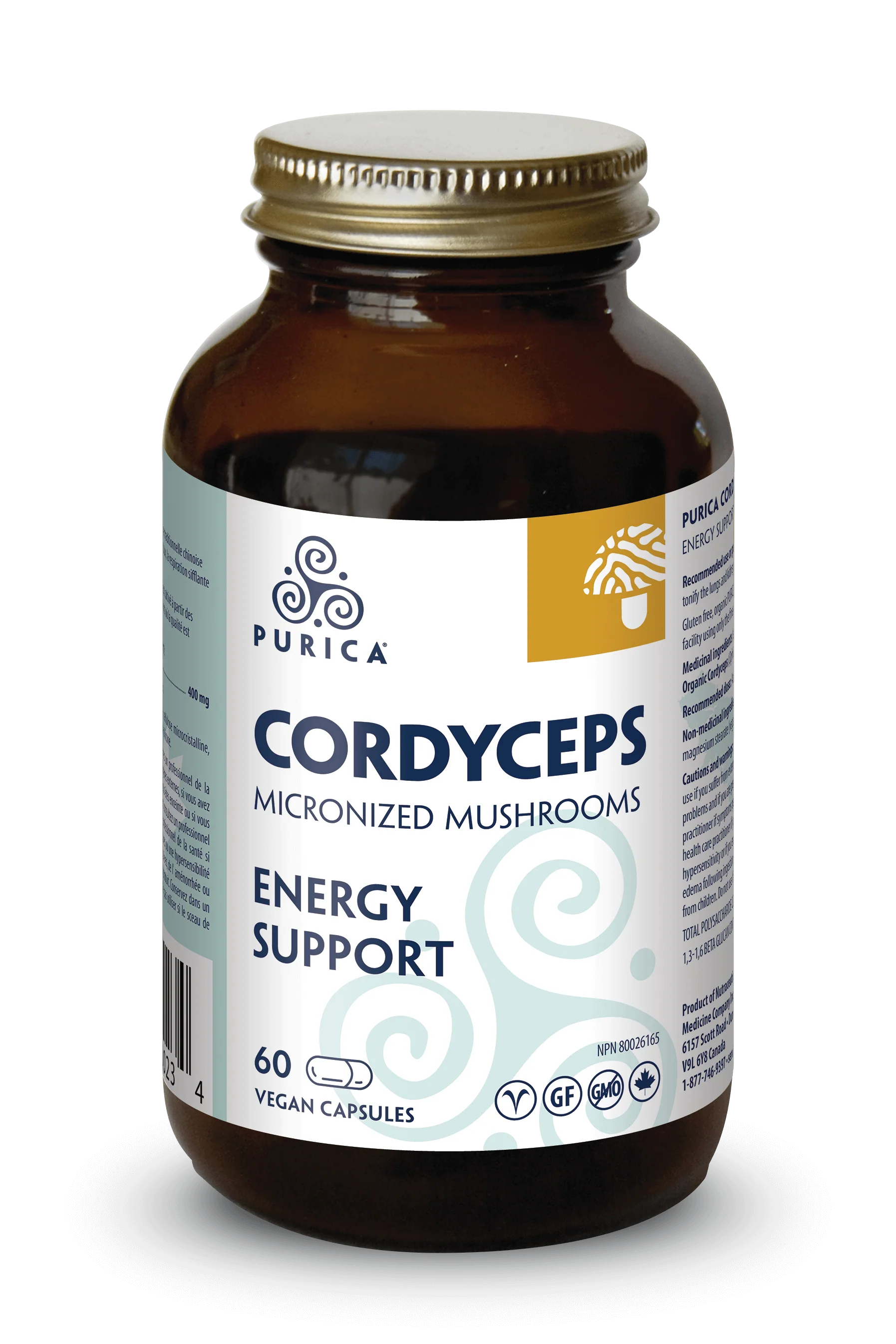 Purica - Cordyceps Mushroom, 60 caps