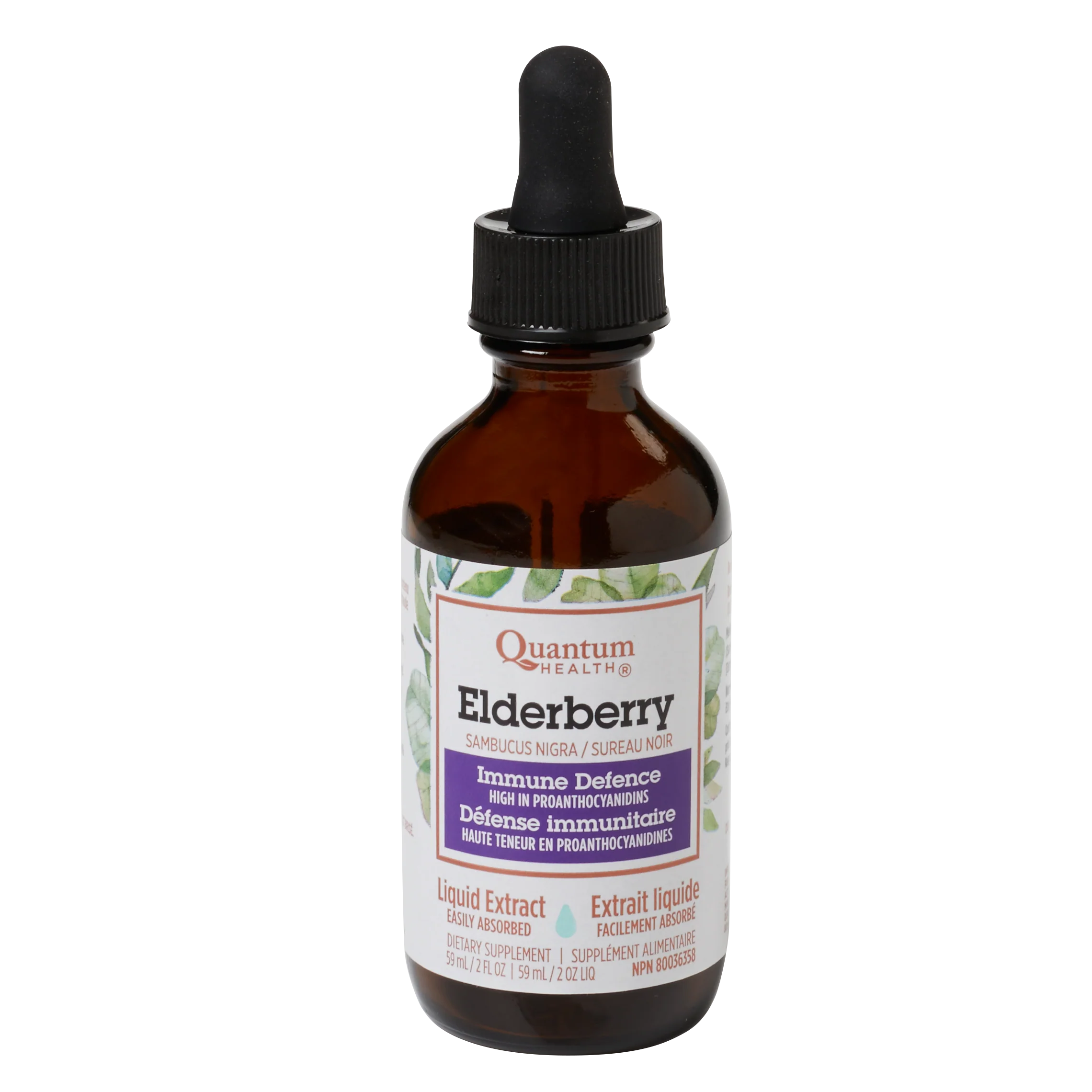 Quantum Nutrition Inc. - Elderberry Liquid Extract, 60 mL