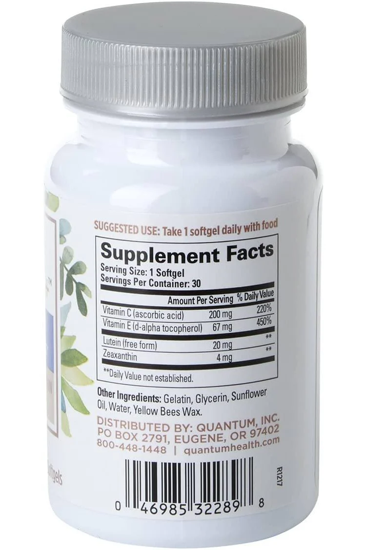 Quantum Nutrition Inc. - See Lutein+, 30 softgels - Image 3